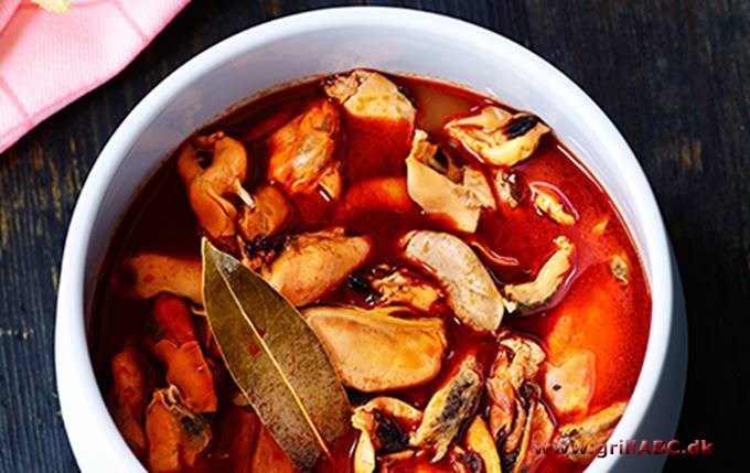 Muslinger i Paprika- og hvidløgssauce - Mejillones en escabeche