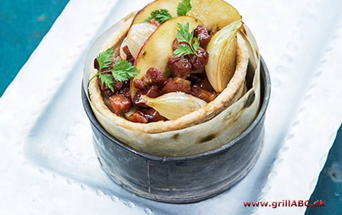 Tartelet med æbleflæsk - Vol-Au-vent