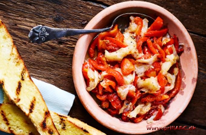 Torsk med peberfrugt - Pimiento con bacalao