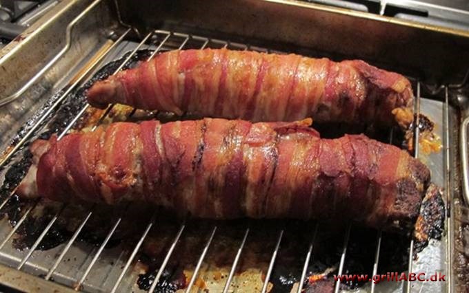 Grillet svinemørbrad med bacon