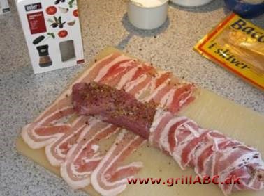 Grillet svinemørbrad med bacon