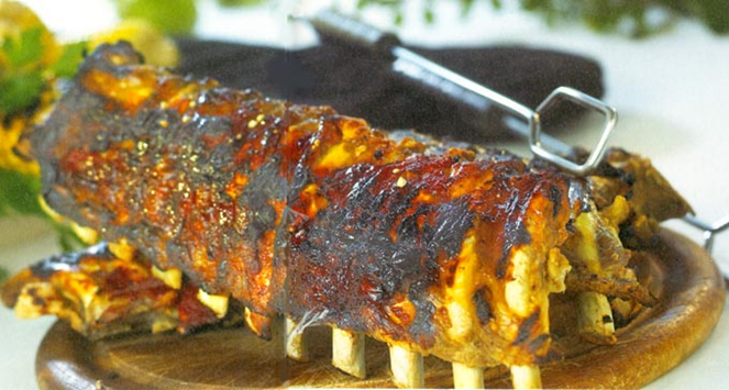 Grill spareribs