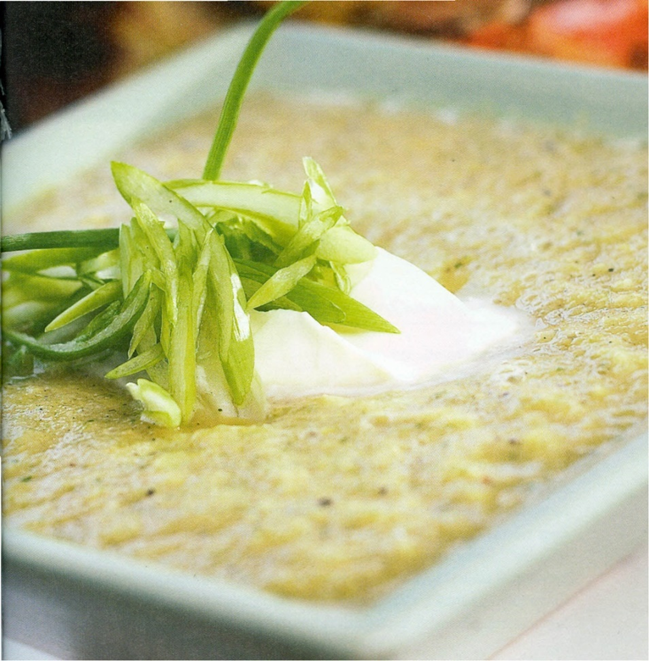 Røget squash-majssuppe