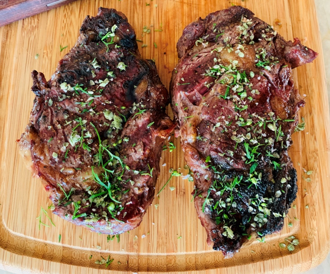 Steaks med krydderier