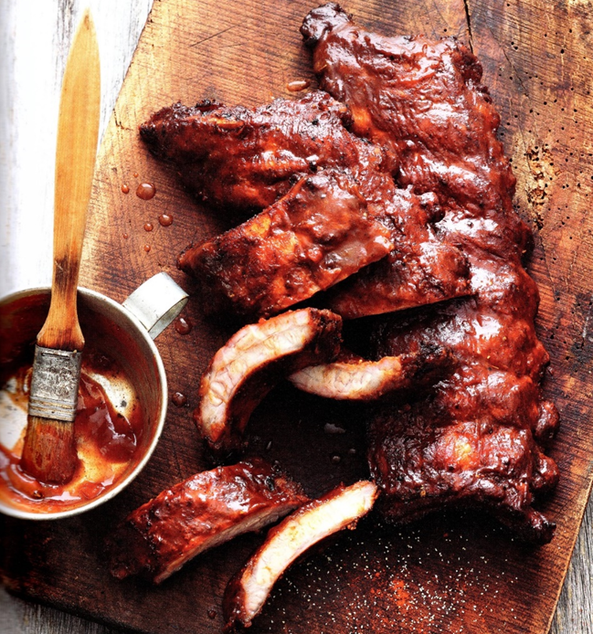 Grillede svineribben - baby back ribs