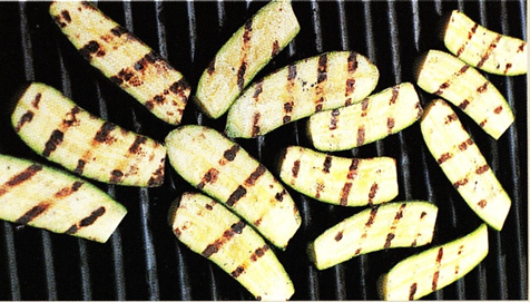 Myntecourgetter med humus - og GrillABC.dk