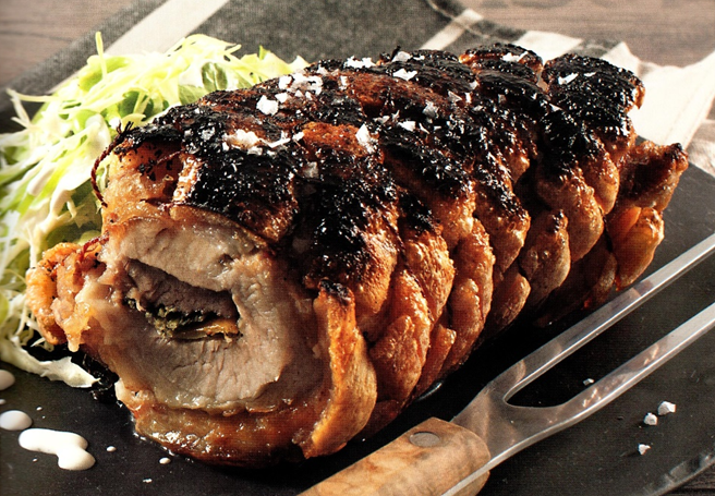 Porchetta sprød og saftig variant af flæskesteg