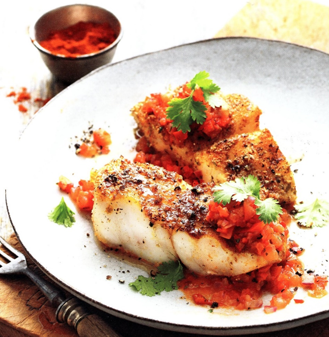 Texas rødfisk med chili-salsa – brug grillABC.dk